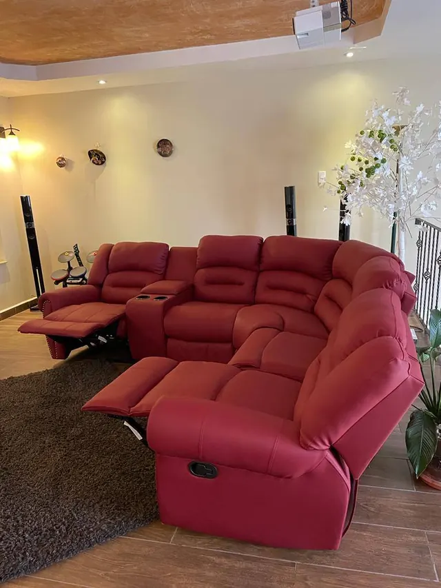 Set reclinable en rojo
