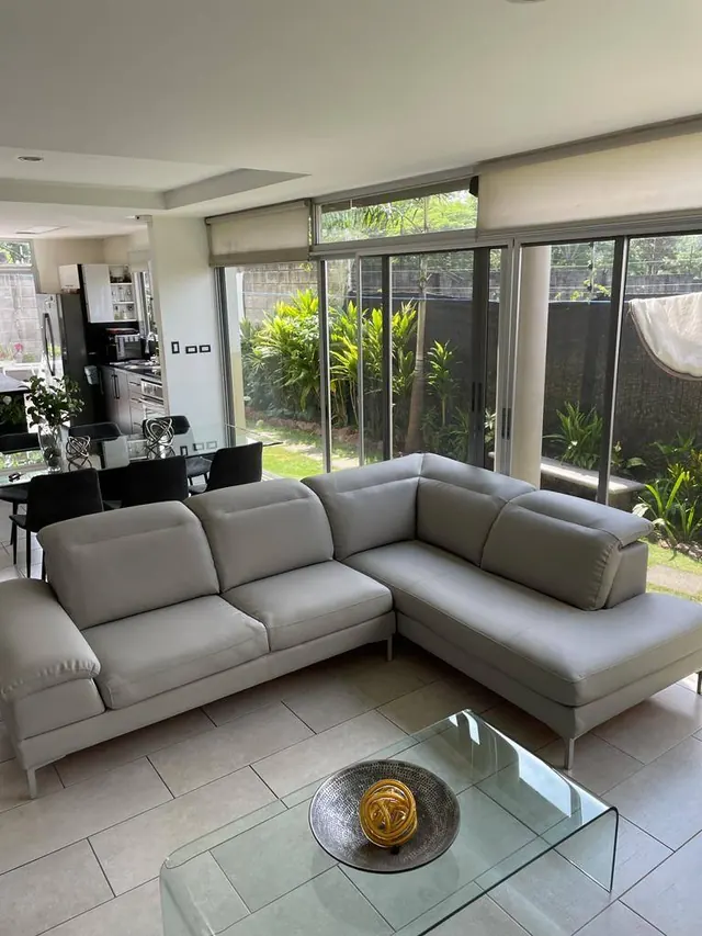 Sillón en L gris